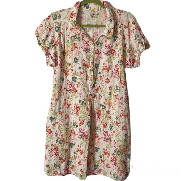 🔴SOLD🔴Faherty Hana Organic Cotton Shirt Dress Size Small - Picture 3 of 6